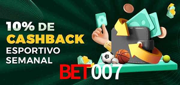 10% de bônus de cashback na bet007